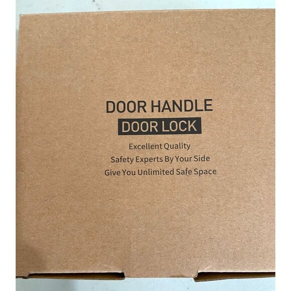 Heavy Duty Privacy Door Lever Lock Gold Brass Finish With Key 35mm to 45mm - Picture 3 of 3